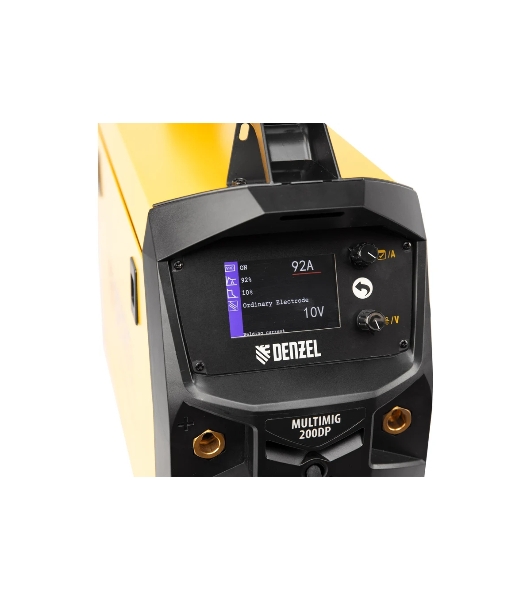 Аппарат инвертор. полуавтомат. сварки Denzel MultiMIG-200DP Synergy Double Pulse, 200 А, ПВ 80%