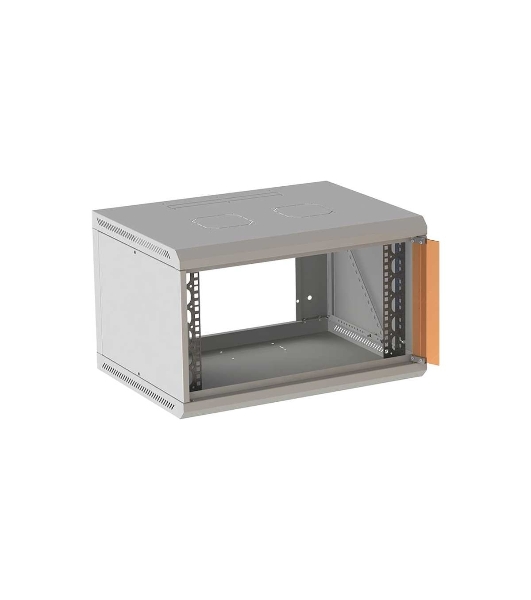 Шкаф коммутационный Suprlan (05-1093) настенный 12U 600x450 мм пер. дв. стекл направл. под закл. гайки 70 кг RAL 7035 385 мм 19 кг 500 мм
