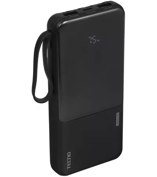 Портативный аккумулятор Tecno OnGO L101 10000mAh 12W 2.4A 2xUSB-A/USB-C черный