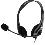 Гарнитура Oklick HS-M300 чёрный/серый, проводная, USB, фото 1