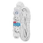 Удлинитель бытовой Smartbuy (SBE-16-3-10m-ZS) 3 роз х 10,0 м - белый, фото3