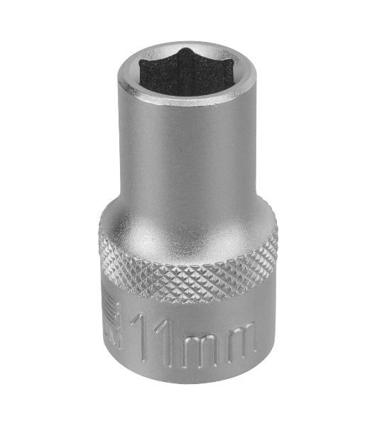 Головка торцевая Stels 11 мм, 6-гранная, CrV, под квадрат 1/2'