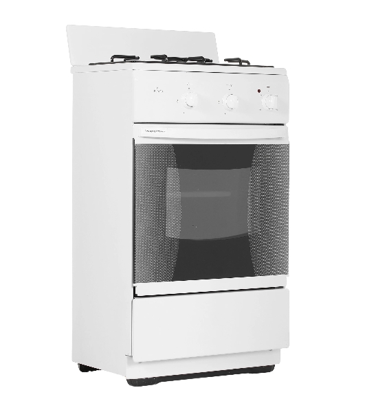 Плита комбинированная Flama CK 2202 W белый, конфорок 2 шт, духовка 30 л, 50 см x 85 см x 38 см