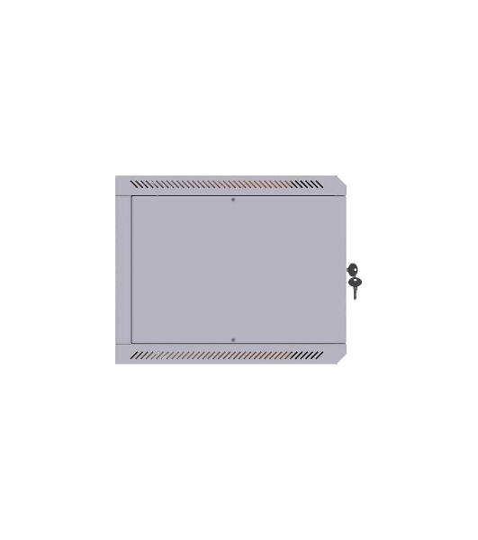Шкаф коммутационный Suprlan (05-1093) настенный 12U 600x450 мм пер. дв. стекл направл. под закл. гайки 70 кг RAL 7035 385 мм 19 кг 500 мм