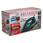 Утюг Delta Lux DE-3000 черный/бирюзовый, 2000 Вт, 20±5 г/мин, 130 г/мин, 320 мл, фото5