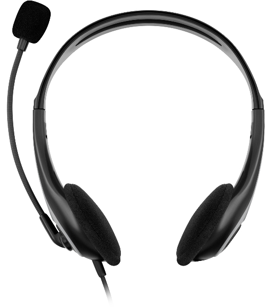 Гарнитура Oklick HS-M300 чёрный/серый, проводная, USB