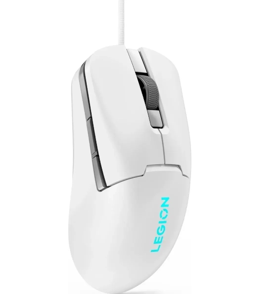 Мышь проводная Lenovo Legion M300s белый, 8000 dpi, USB, кнопки - 6