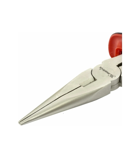Длинногубцы Matrix NICKEL 17168 200 мм, прямые никелированные, двухкомпонентные рукоятки