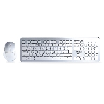 Комплект клавиатура+мышь Smartbuy 233616AG беспроводной, USB, 2400 DPI, серебристо-белый, фото 1