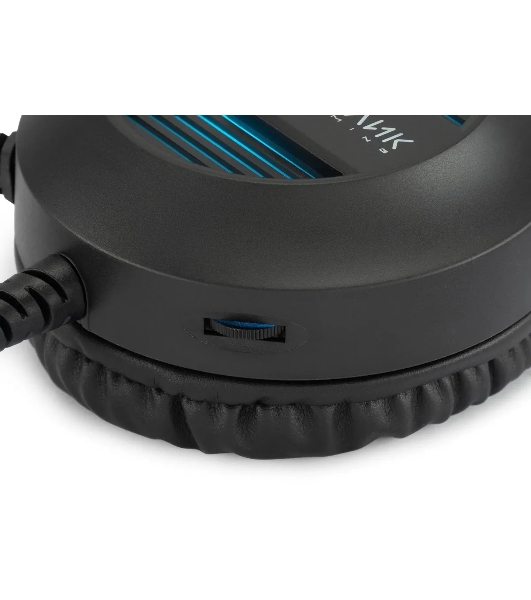 Гарнитура Oklick HS-L300G чёрный, проводная, 3.5 мм, подсветка