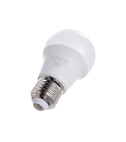 Лампа светодиодная SAFFIT SBA6012 (55007) 12Вт Е27 теплый