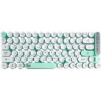 Клавиатура беспроводная Gembird KBW-9, 80кл, подсветка 6 цв, BT 5.1/радио/USB, белая, фото 1