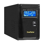 Источник бесперебойного питания (инвертор, синус, для котла) ExeGate SineTower SZ-600.LCD.AVR.1SH <600VA/360W, чистый синусоида, LCD дисплей, AVR, 1*Schuko, линейно-интерактивный, внешняя батарея 12В до 200Ач, Black>, фото 1