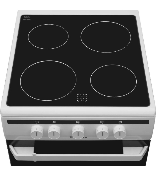 Плита электрическая Hansa FCCW54002 белый, конфорок 4 шт, духовка 68 л, 50 см x 85 см x 60 см