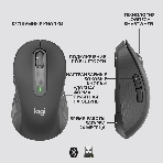 Мышь беспроводная Logitech Signature M650 L черный, 4000 dpi, радиоканал, Bluetooth, USB, кнопки - 5, фото8