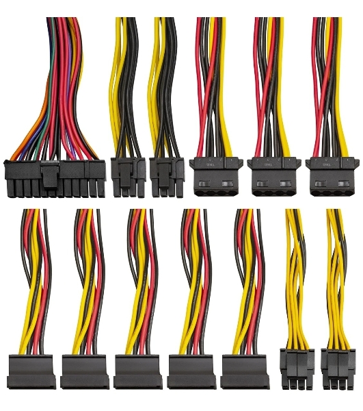 Блок питания ExeGate UN800, 800W, (ATX, SC, 12cm fan, 24pin, 2x(4+4)pin, 2xPCI-E, 5xSATA, 3xIDE, кабель 220V 1,8м с защитой от выдергивания)