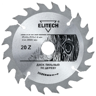 Диск пильный по дер. Elitech 1820.052700 d=140мм (циркулярные пилы) (упак.:1шт)