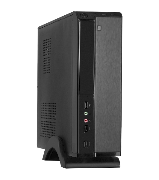 Компьютерный корпус ExeGate EX268690RUS Компьютерный корпус MiniITX ExeGate MI-207 Black, miniITX/mATX, (M400, 80мм), 2хUSB, Audio