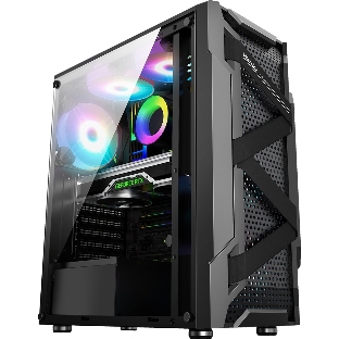 Компьютерный корпус ALSEYE Warrior-B Mini-ITX/Micro ATX/ATX, USB 2.0*2+HD Audio+USB 3.0*1, ';H.D.D.(3.5';)*2pcs+S.S.D(2.5';)*2pcs, 354*185*413мм';