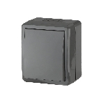 Выключатель ЭРА 11-1401-03 IP54, 10АХ-250В, ОУ, Эксперт, серый (16/160/2560), фото 1