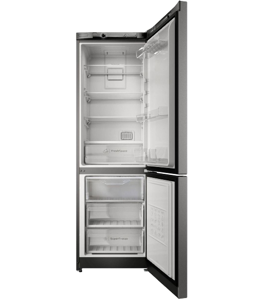 Холодильник Indesit ITS 4180 NG темно-серый двухкамерный 220/78 л морозилка снизу, No Frost