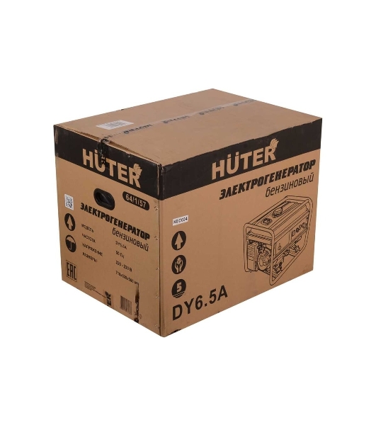 Электрогенератор бензиновый Huter DY6.5A, 5.5 кВт, 84 дБ, 73.3 кг