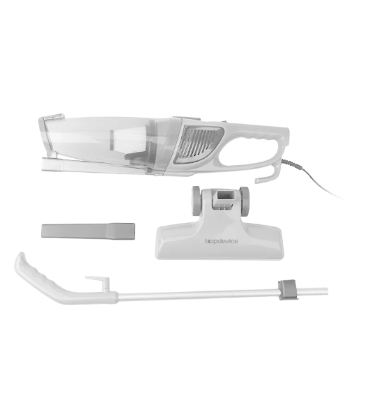 Пылесос вертикальный Topdevice CVC100 белый, питание от сети, 600 Вт, уборка сухая, пылесборник 1,2 л