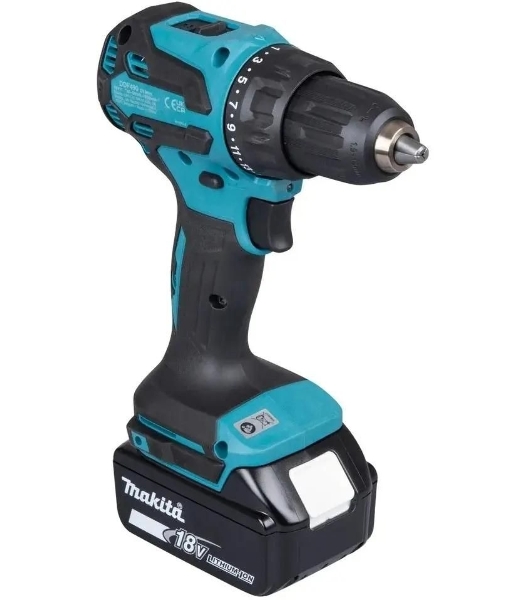 Дрель-шуруповерт Makita DDF490SF1J, 18 В, 3 Ач, 50 Нм, бесщеточный