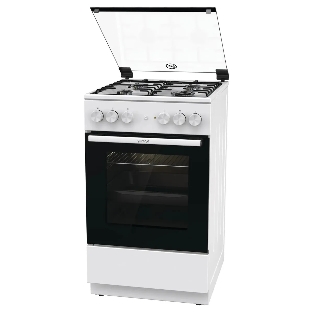Плита комбинированная Gorenje GK5A21WH белый, конфорок 4 газовых, духовка 68 л, 50 см x 85 см x 59.4 см