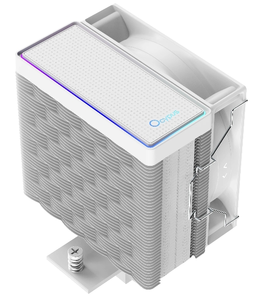 Кулер для процессора Ocypus Gaммa A40 WH ARGB Gaммa-A40-WH1AAWN00X-GL белый 100мм алюминий+медь 29,5db 4-pin 200W 133мм