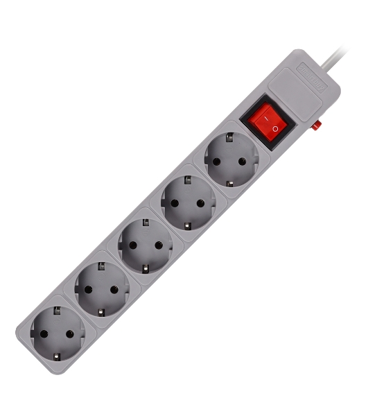 Сетевой фильтр Smartbuy (SBSP-5-18-G) 5 гн х 1,8 м серый