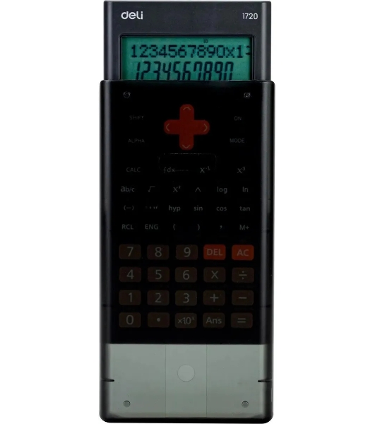 Калькулятор научный Deli E1720-black черный 12-разр.