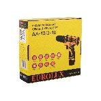 Дрель-шуруповерт Eurolux ДА-12/2-1Li, 12 В, 1.5 Ач, 25 Нм, щеточный, фото2