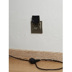 Розетка 1-местная BRITE IEK РСбш10-3-БрШ (BR-R16-16-K37) с заземлением, с защитными шторками и крышкой, 16А, IP20, шампань, фото2