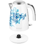 Чайник электрический Kitfort КТ-6772 1.7 л, 2200 Вт, белый/синий корпус: металл/пластик, фото6