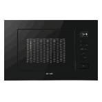 Встраиваемая микроволновая печь Gorenje, 20 л, 5 уровней мощности, 8 автопрограмм, электронное управление/утапливаемый переключатель, дисплей, гриль, поворотный стол, пошаговое приготовление, быстрый старт, черный, фото 1