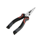 Удлиненные плоскогубцы Deli DL0103 160 мм, Cr-V, эксцентриковый шарнир, антикоррозийное покрытие, трехкомпонентная прорезиненная рукоять, фото 1