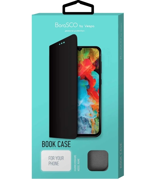 Чехол (флип-кейс) BORASCO Book Case, для Samsung Galaxy M32, черный 40353