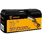 Пила цепная аккумуляторная DEKO DKCHS 20-6 PRO, 4' и 6', 20В, 2x2.2А·ч, 2 шины и 2 цепи в кейсе, фото5