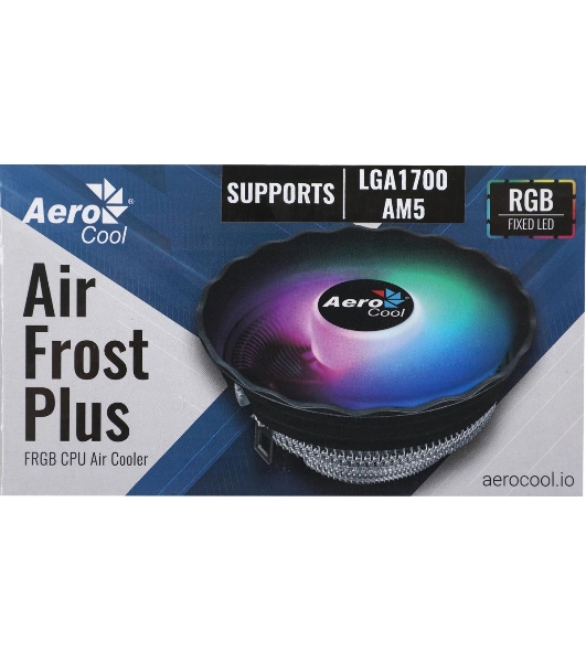 Кулер для процессора Aerocool/Formula Air Frost Plus серебристый, 120 мм, алюминий, 1500 об/мин, 24.2 дБ, 3 pin, 110 Вт, 70 мм