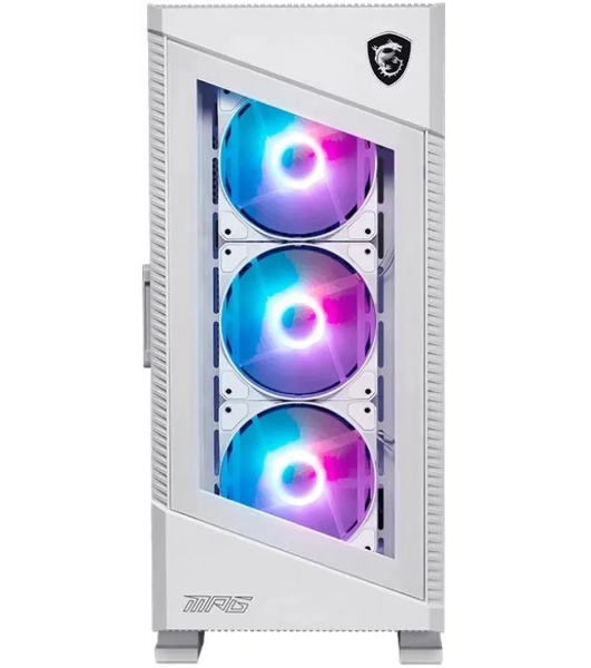Компьютерный корпус MSI MPG VELOX 100R белый, Global, 2xUSB 3.0, 1xType C, 4x120мм ARGb Fan, ARGb