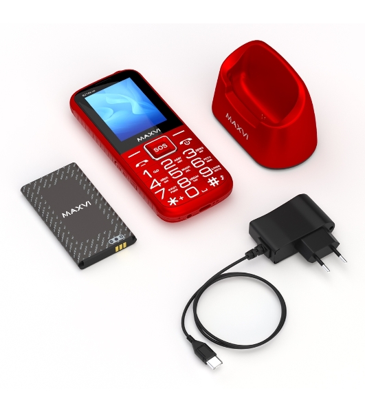 Мобильный телефон Maxvi B21ds up красный