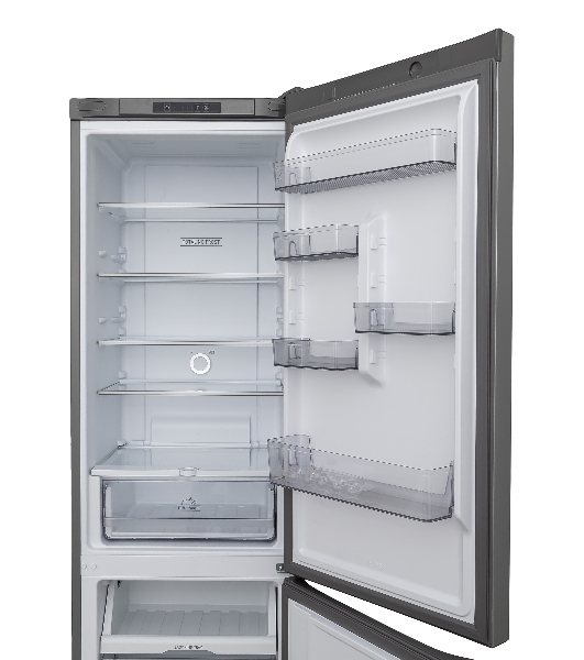 Холодильник Hotpoint HT 5200 C MX мраморный двухкамерный, 240/83л, морозилка снизу, No Frost