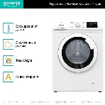 Стиральная машина Gorenje WHE60SFS белый загр. фронтальная макс.: 6 кг 1000об/мин класс: А+++, фото4