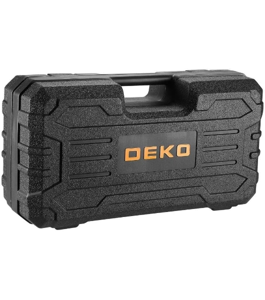 Пила цепная аккумуляторная DEKO DKCHS 20-6 PRO, 4' и 6', 20В, 2x2.2А·ч, 2 шины и 2 цепи в кейсе