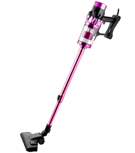 Пылесос вертикальный BRAYER BR4272 фиолетовый, питание от сети, 185 Вт, уборка сухая, пылесборник 0,8 л