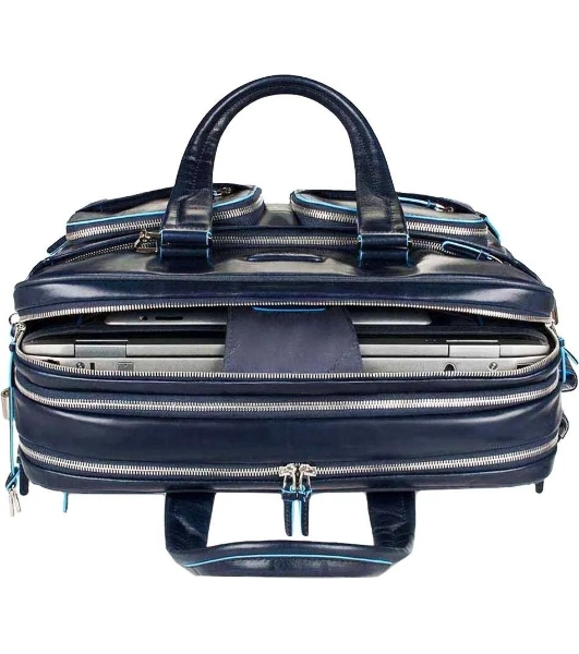 Сумка для ноутбука Piquadro Blue Square CA2765B2/BLU2 синий натур.кожа