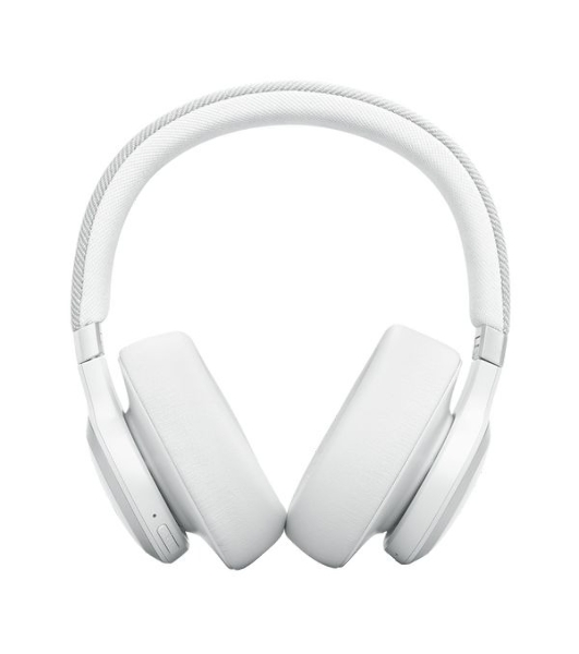 Беспроводные/проводные наушники JBL Live 770NC белый, полноразмерные, Bluetooth + проводной, адаптивное шумоподавление