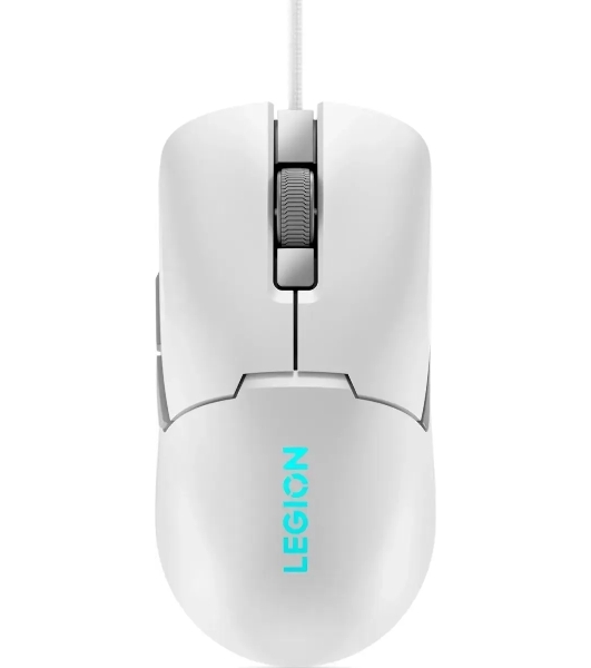 Мышь проводная Lenovo Legion M300s белый, 8000 dpi, USB, кнопки - 6