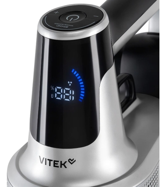 Пылесос вертикальный Vitek VT-CLS01LIGHT темно-серый/серебристый, питание от аккумулятора, 250 Вт, уборка сухая, пылесборник 0.55 л